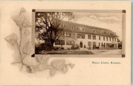 Delcampe - 3210 Kerzers 1914 Foto AK Hotel Löwen - 13666389 - Other & Unclassified