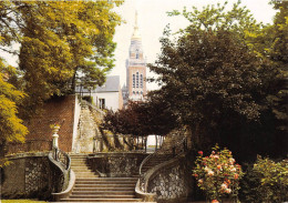 Delcampe - DEPT 80 -CPSM - ALBERT (SOMME) ENTREE DU JARDIN PUBLIC -BASILIQUE - ESCALIER - CIRCULEE 1987 - Albert