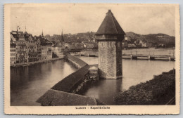 Delcampe - Luzern Kapellbrucke Carte Postale Postcard - Luzern