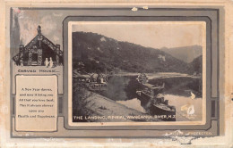 Delcampe - B323 New Zealand Landing Pipiriki Wanganui River Steamboat Carved House Postcard - Neuseeland