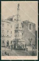 Delcampe - Napoli Città Largo Trinità Maggiore Guglia Ragozino 1582 Cartolina MX8001 - Napoli (Neapel)