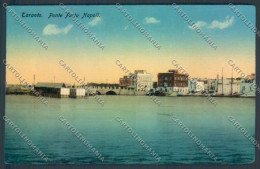 Delcampe - Taranto Città Ponte Porta Napoli Cartolina ZB6478 - Taranto