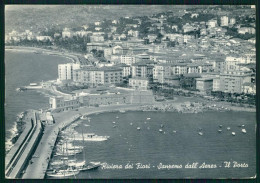 Delcampe - Imperia Sanremo Porto Veduta Aerea PIEGHINE Foto FG Cartolina MZ5193 - Imperia