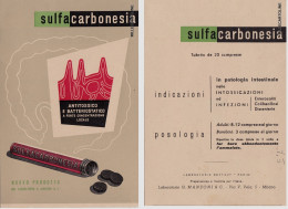 Delcampe - # PUBBLICITARIA MEDICALE "SULFA-CARBONESIA" LAB. G. MANZONI & C. - Milano - Autres & Non Classés