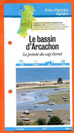 Delcampe - 33 Gironde LE BASSIN D'ARCACHON LA POINTE DU CAP FERRET  Aquitaine Fiche Dépliante Randonnées Balades - Géographie