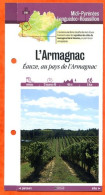 Delcampe - 32 Gers L ARMAGNAC EAUZE AU PAS DE L ARMAGNAC  Midi Pyrénées Fiche Dépliante Randonnées Balades - Géographie