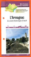 Delcampe - 32 Gers L ARMAGNAC CENTRE HISTORIQUE D AUCH Midi Pyrénées Fiche Dépliante Randonnées Balades - Géographie