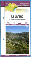 Delcampe - 34 Hérault LE LARZAC Le Cirque De Navacelles  Languedoc Roussillon  Fiche Dépliante Randonnées Balades - Géographie