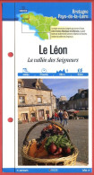Delcampe - 29 Finistère LE LEON La Vallée Des Seigneurs  Bretagne Fiche Dépliante Randonnées Balades - Géographie