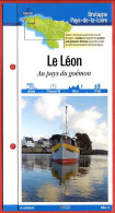Delcampe - 29 Finistère LE LEON Au Pays Du Goémon  Bretagne Fiche Dépliante Randonnées Balades - Géographie