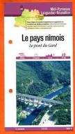 Delcampe - 30 Gard LE PAYS NIMOIS PONT DU GARD  Languedoc Roussillon Fiche Dépliante Randonnées Balades - Géographie
