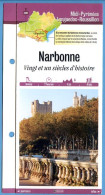 Delcampe - 11 Aude NARBONNE Vingt Et Un Siècles Histoire  Languedoc Roussillon Fiche Dépliante Randonnées Balades - Géographie
