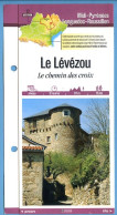 Delcampe - 12 Aveyron LE LEVEZOU Chemin Des Croix  Midi Pyrénées Fiche Dépliante Randonnées Balades - Géographie