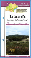 Delcampe - 11 Aude LE CABARDES Sentier Du Roc Du Nouret  Languedoc Roussillon Fiche Dépliante Randonnées Balades - Géographie