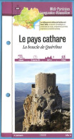 Delcampe - 11 Aude LE PAYS CATHARE La Boucle De Quéribus  Languedoc Roussillon Fiche Dépliante Randonnées Balades - Géographie