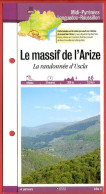 Delcampe - 09 Ariège LE MASSIF DE L'ARIZE Randonnée D'Uscla Midi Pyrénées Fiche Dépliante Randonnées Balades - Géographie