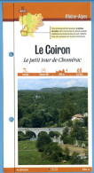 Delcampe - 07 Ardèche LE COIRON Le Petit Tour De Chomérac Rhone Alpes Fiche Dépliante  Randonnées Balades - Géographie
