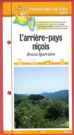 Delcampe - 06 Alpes Maritimes ARRIERE PAYS NICOIS Rocca Spavièra PACA Fiche Dépliante  Randonnées Balades - Géographie