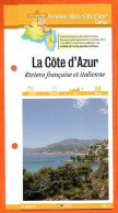 Delcampe - 06 Alpes Maritimes LA COTE D'AZUR RIVIERA FRANCAISE ET ITALIENNE PACA Fiche Dépliante  Randonnées Balades - Géographie