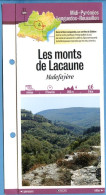 Delcampe - 81 Tarn LES MONTS DE LACAUNE Malefayère Midi Pyrénées Fiche Dépliante Randonnées  Balades - Géographie