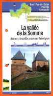 Delcampe - 80 Somme LA VALLEE DE LA SOMME ASSAUTS BATAILLES  Picardie Fiche Dépliante Randonnées  Balades - Géographie