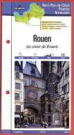 Delcampe - 76 Seine Maritime ROUEN Au Coeur De Rouen  Haute Normandie Fiche Dépliante Randonnées  Balades - Géographie