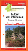 Delcampe - 77 Seine Et Marne LA FORET DE FONTAINEBLEAU GORGES D'APREMONT Ile De France Fiche Dépliante Randonnées  Balades - Géographie