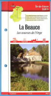 Delcampe - 78 Yvelines LA BEAUCE Sources De L Orge  Ile De France Fiche Dépliante Randonnées  Balades - Géographie