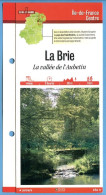 Delcampe - 77 Seine Et Marne LA BRIE Vallée De L'Aubetin Ile De France Fiche Dépliante Randonnées  Balades - Géographie