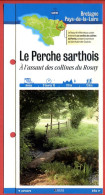 Delcampe - 72 Sarthe LE PERCHE SARTHOIS Collines Du Rosay Pays De La Loire Fiche Dépliante Randonnées  Balades - Géographie