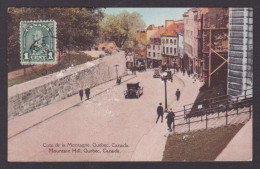 Delcampe - Postcard, CANADA, Quebec, Mountain Hill - Québec - La Cité