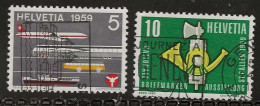 Delcampe - Switzerland - Scott 370-371 - Gebraucht