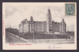 Delcampe - Postcard, CANADA, Quebec, Parliament Building - Québec - La Cité