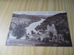 Delcampe - CPA Environs De Feurs (42).Les Bords De La Loire Et Le Château De La Roche - Carte Oblitérée Le 26/08/1913. - Feurs
