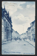 Delcampe - Menen - Menin - La Rue De Bruges - Circulée 1911 - Edit. Clou-Saillau - Voir Scans - Menen
