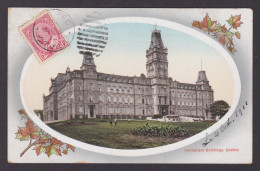 Delcampe - Postcard, CANADA, Quebec, Parliament Building - Québec - La Cité