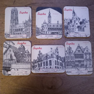 Delcampe - 6 X Biervilt Mechelen Supra Chevalier Marin - Sotto-boccale