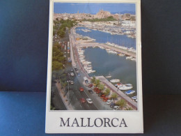 Delcampe - Vintage Postcard Mallorca Palma Paseo Maritimo Cathedral Cept Stamp 1993 - Posted - Mallorca