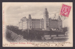 Delcampe - Postcard, CANADA, Quebec, Parliament Building - Québec - La Cité