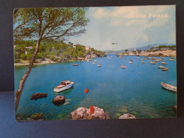 Delcampe - Vintage Postcard Mallorca Santa Ponsa Caletas Planas Slogan Cancel 1970s - Posted - Mallorca