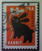 Delcampe - United States, Scott #6010 Used(o), 2025, Baby Wild Animals: Rabbit, (73¢), Multicolored - Oblitérés