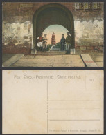 Delcampe - China Old Colour Postcard Soochow Pagoda Temple Arch Gate Boys Chinese Cigarette - China