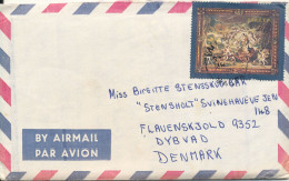 Delcampe - Malta Air Mail Cover Sent To Denmark 12-3-1979 Single Franked With A Letter Inside - Malta
