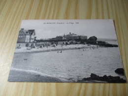 Delcampe - CPA Roscoff (29).La Plage - Carte Animée. - Roscoff