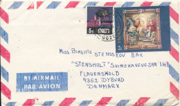 Delcampe - Malta Air Mail Cover Sent To Denmark 6-6-1977 Topic Stamps With A Letter Inside - Malta