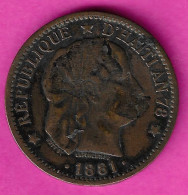 Delcampe - Haiti 2 Centimes 1881 - Haïti