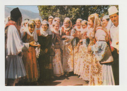 Delcampe - ALBANIA Young Women With Traditional Costumes, Vintage Photo Postcard RPPc /27172 - Albania