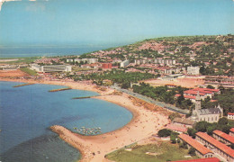Delcampe - 34 SETE VUE AERIENNE ET LA PLAGE DANS LE FOND BASSIN DE THAU - Sete (Cette)