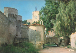 Delcampe - 84 PERNES LES FONTAINES LES REMPARTS ET LA TOUR DE L HORLOGE - Pernes Les Fontaines