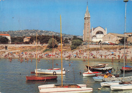 Delcampe - 34 SETE LA PLAGE ET L EGLISE DE LA CORNICHE - Sete (Cette)